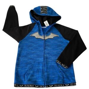 Batman Blue Black Zip Up Boy’s Hoodie - Size 10/12
